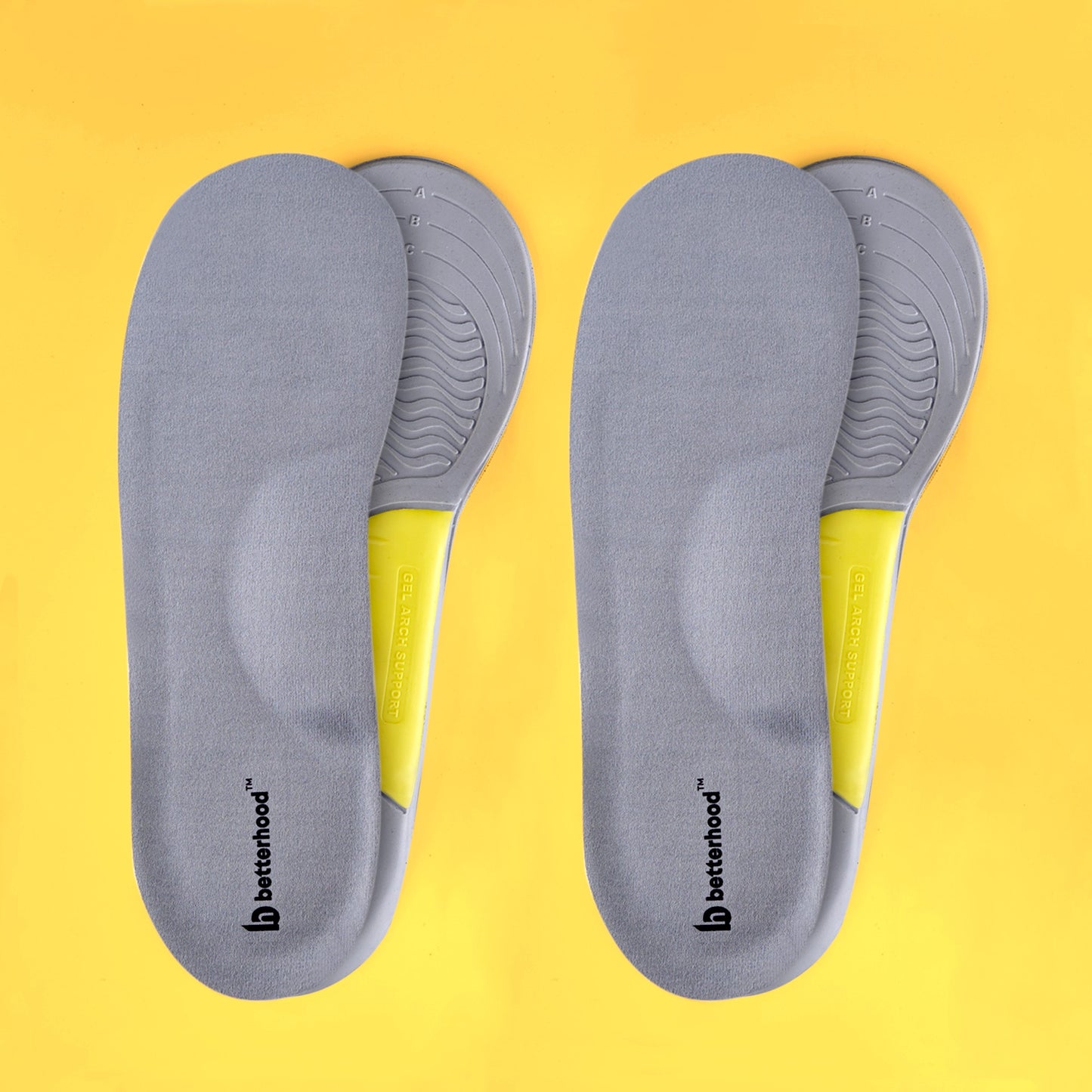 Arch Support Insoles for Flat Feet - Orthotic Gel Shoe Inserts for Men & Women