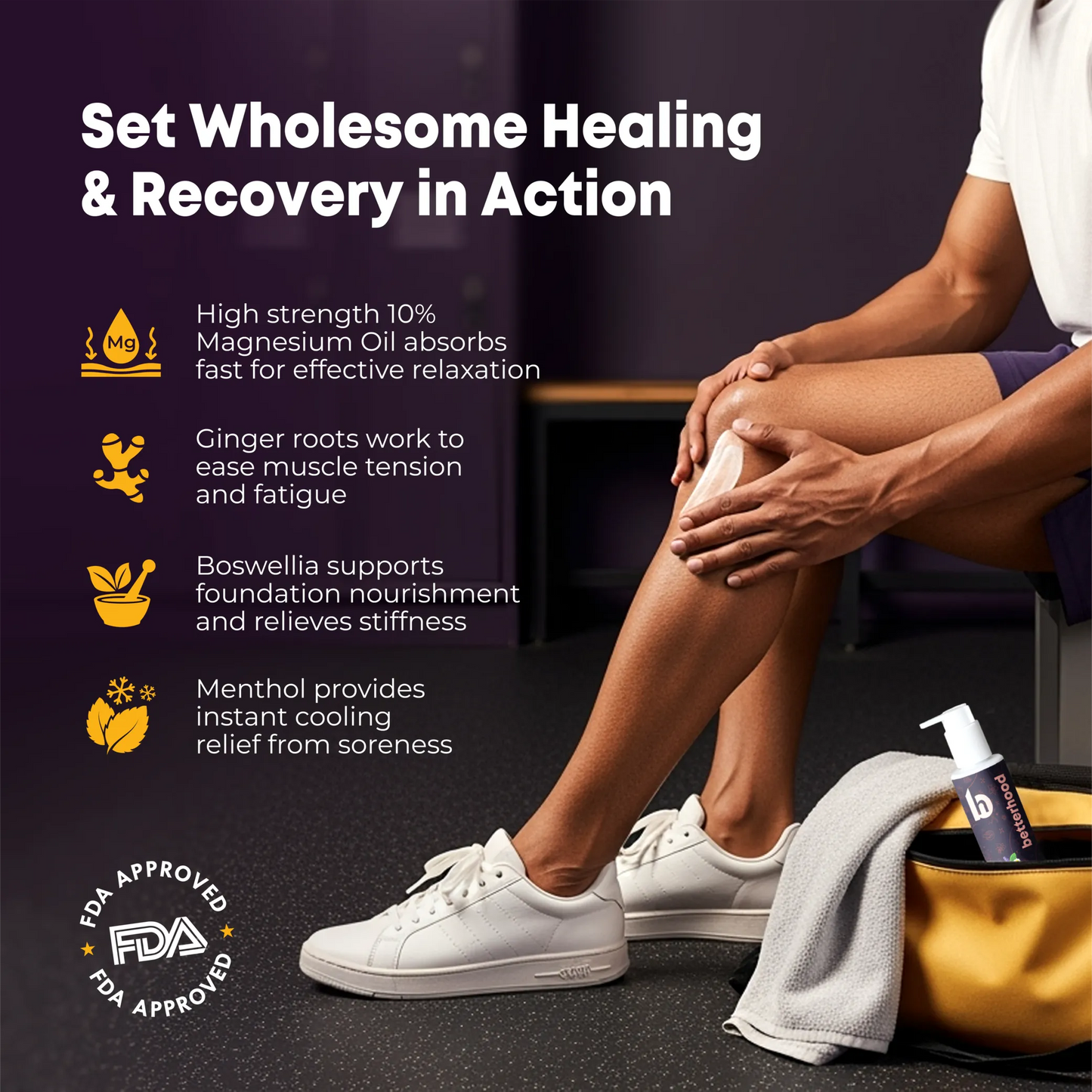 Magnesium Recovery Body Lotion 10% – Sleep, Muscle & Joint Care (225 ml)
