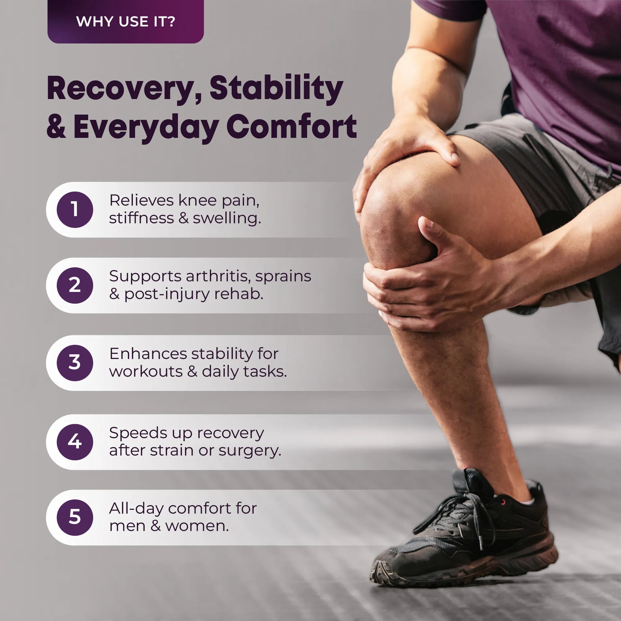 Why use betterhood Knee Sleeve with Stabilizers for Joint Support