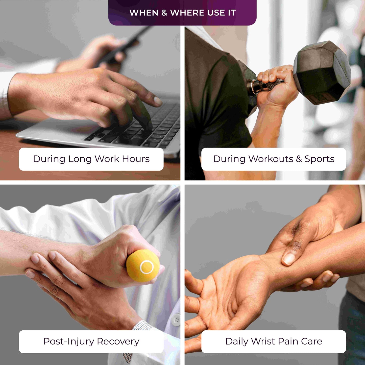 Wrist Support Brace with Thumb Loop for Sports & Recovery