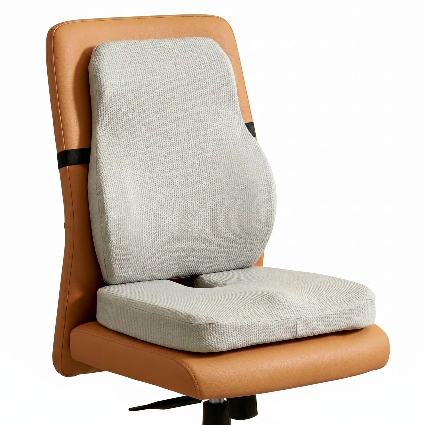 Betterhood Chair Cushions Combo - Ergonomic Memory Foam Backrest & Seat Cushion
