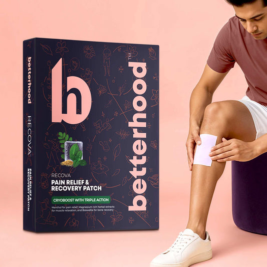 betterhood Pain Relief & Recovery Patches | Menthol & Magnesium