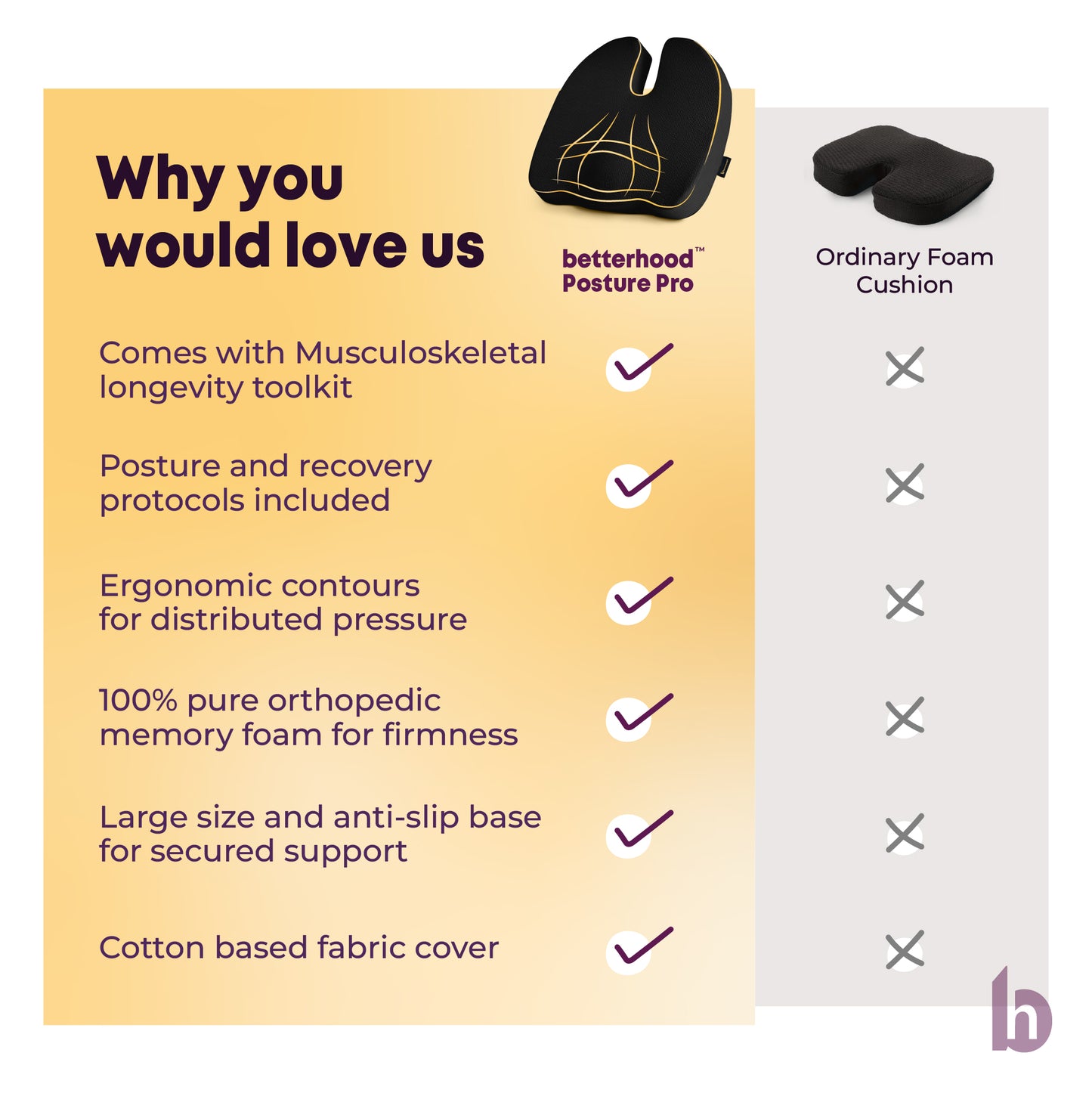 Coccyx Seat Cushion - Why you would love us