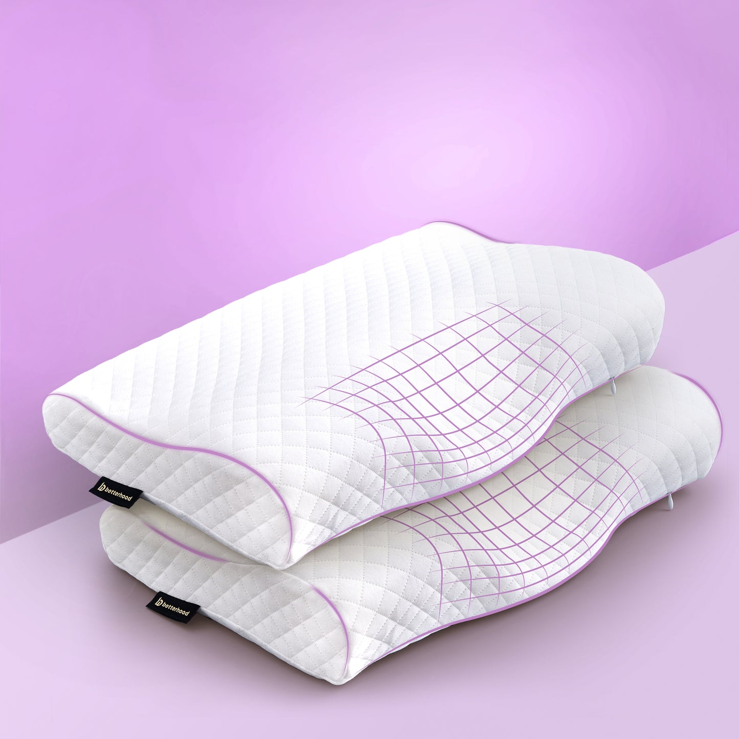 Contour Cervical Sleep Pillow - Ergonomic Memory Foam Neck Support