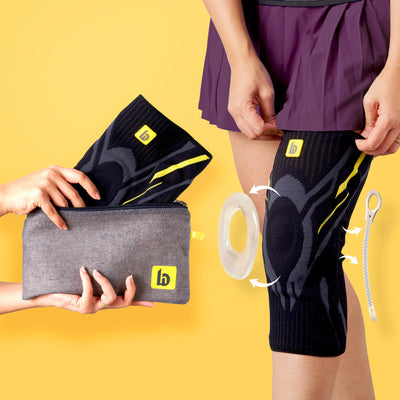 Knee Sleeve with Stabilizers for Support
