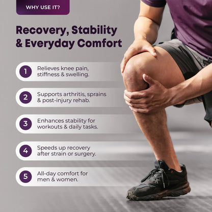 Knee Sleeve with Stabilizers for Support