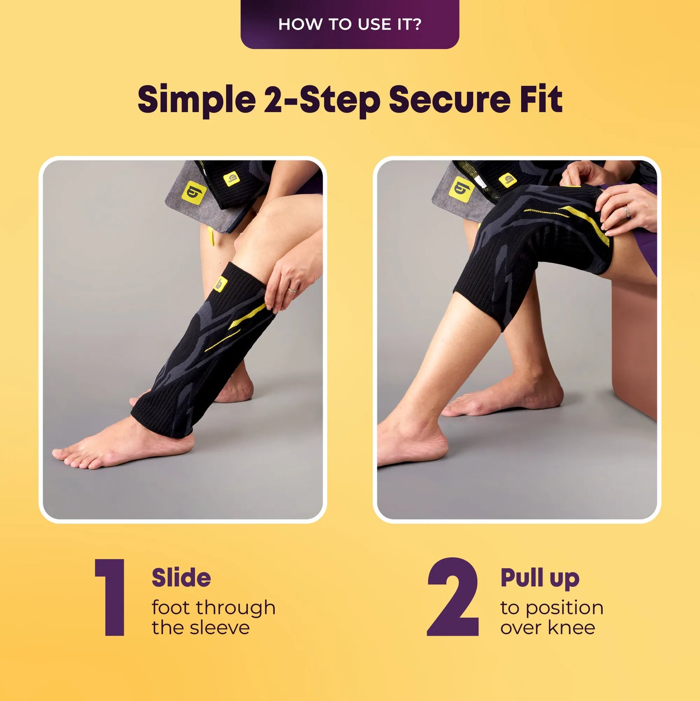 Knee Sleeve with Stabilizers for Support