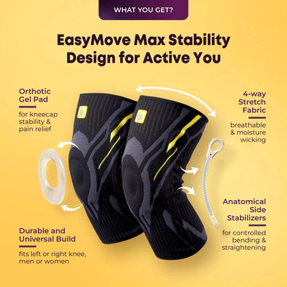 Knee Sleeve with Stabilizers