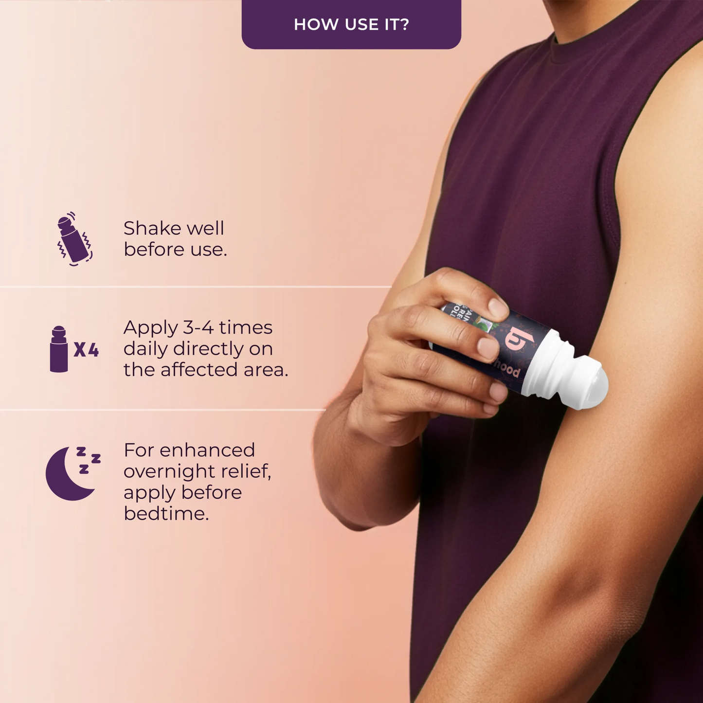 Pain Relief and Recovery Roll-On