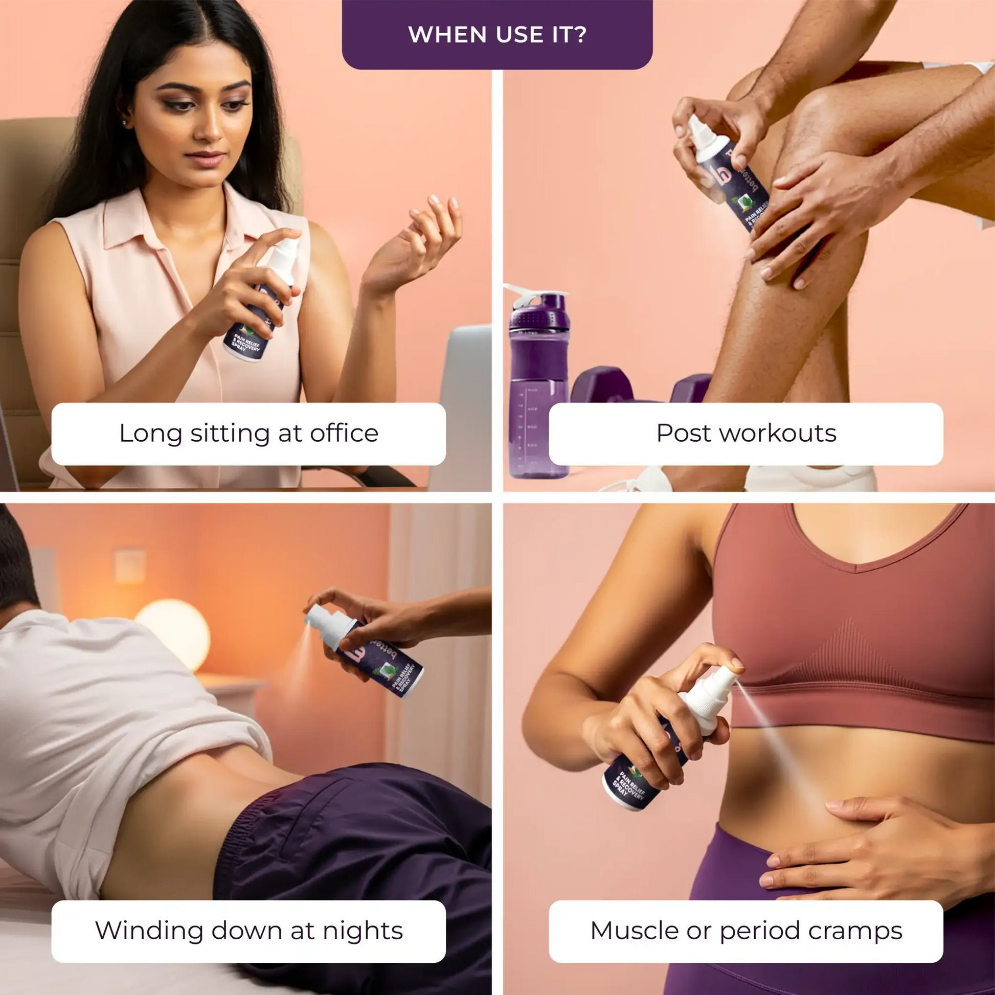 Pain Relief and Recovery Spray