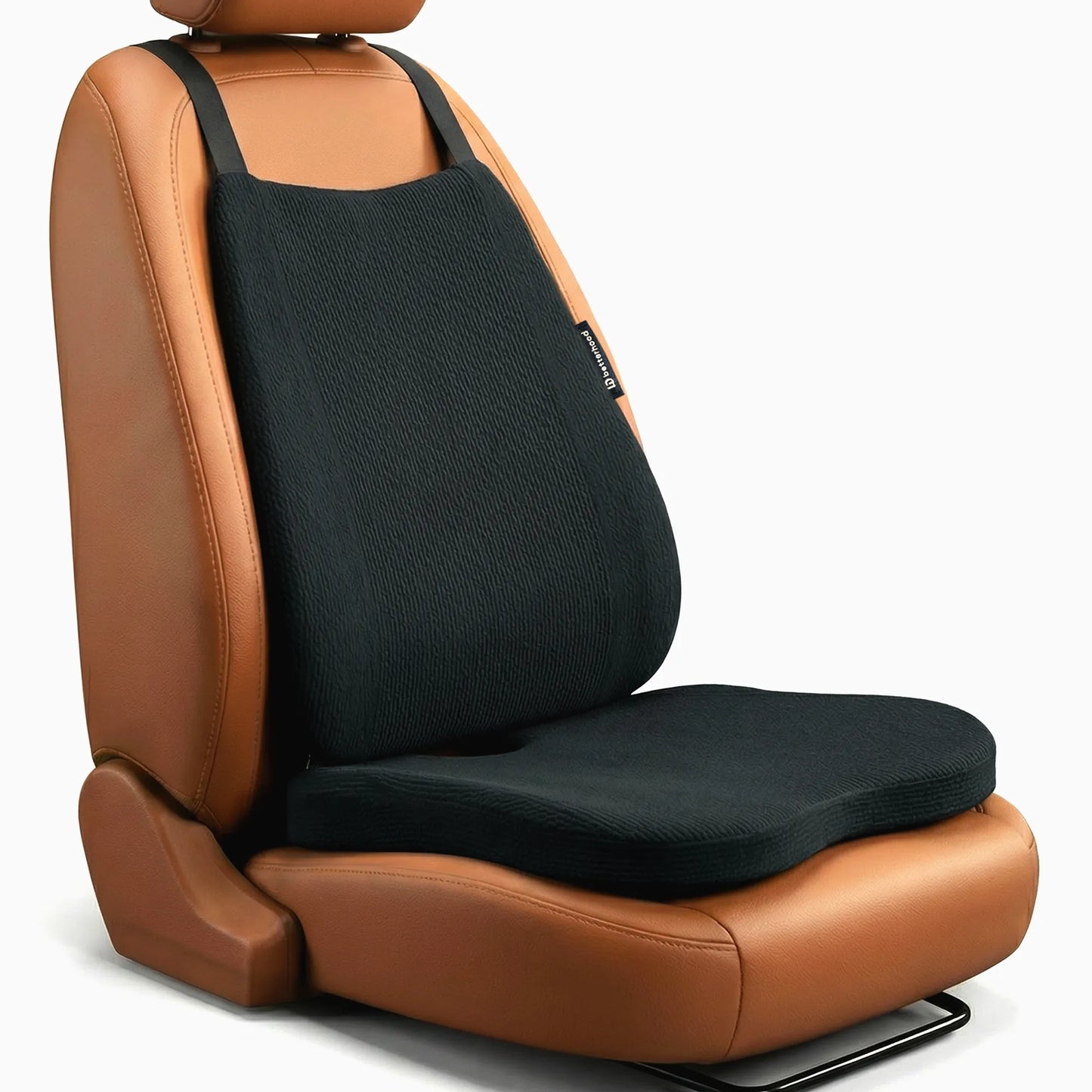 Betterhood Car Cushions Combo - Ergonomic Memory Foam Backrest & Seat Cushion