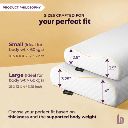 Dual Height Cervical Pillow - PRODUCT PHILOSOPHY