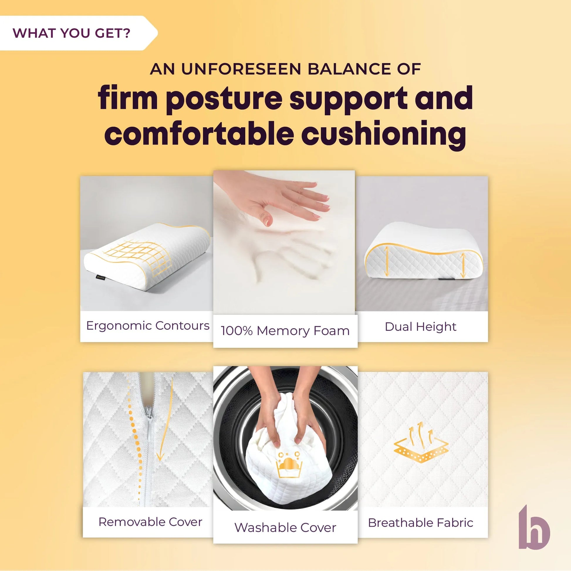 Dual Height Cervical Pillow - WHAT YOU GET