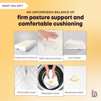 Dual Height Cervical Pillow - WHAT YOU GET