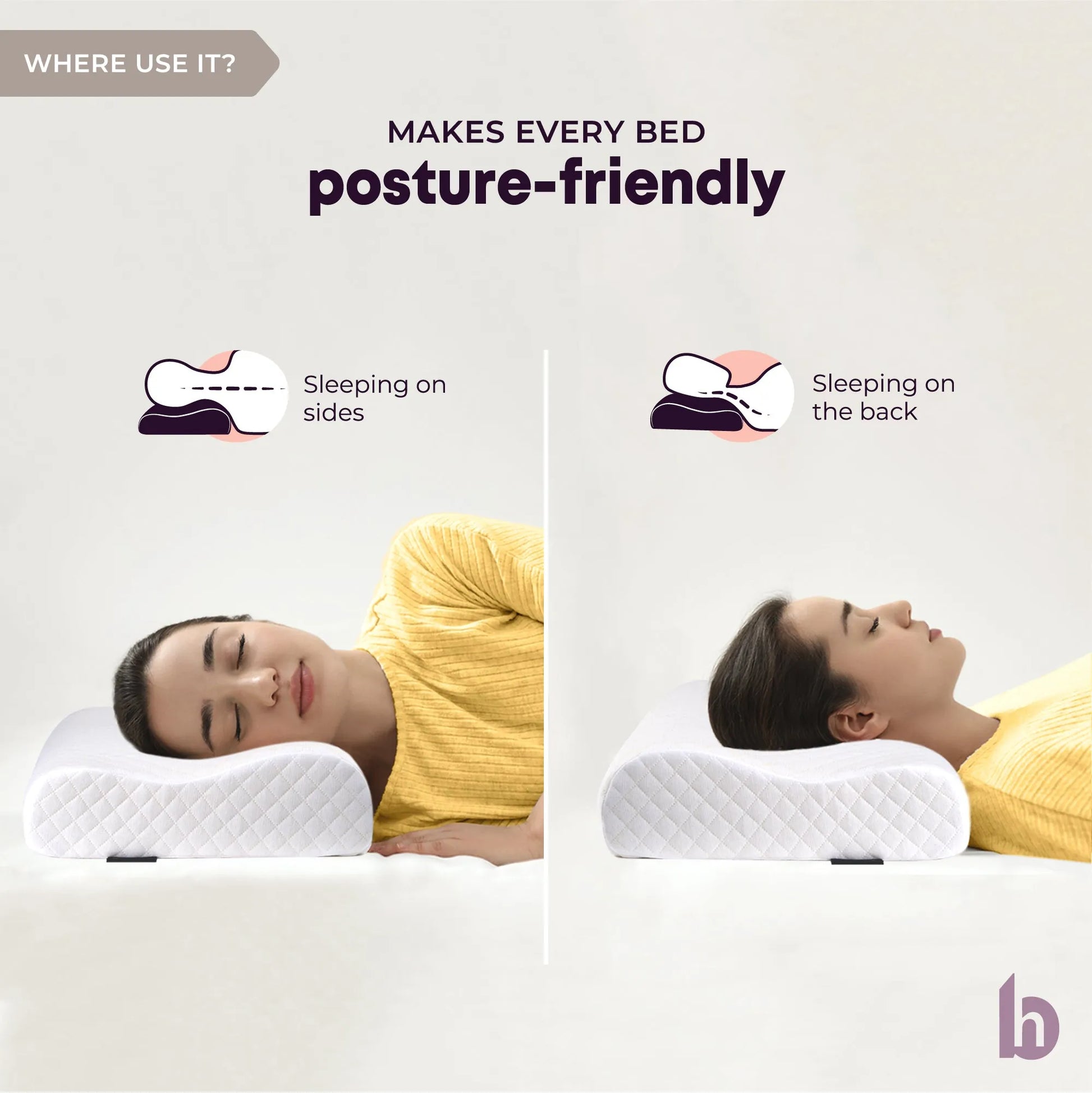 Dual Height Cervical Pillow - WHERE USE IT
