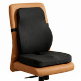 Ergonomic Seat & Lumbar Cushion Combo for Chairs