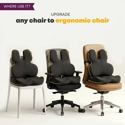 Betterhood Chair Cushions Combo - Ergonomic Memory Foam Backrest & Seat Cushion (Copy)