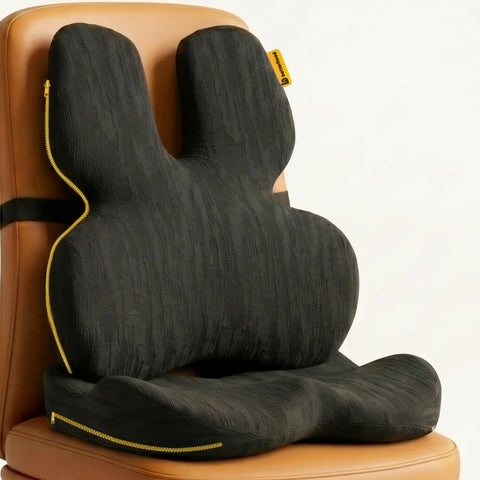 PosturePro Plus Premium Ergonomic Seat & Lumbar Cushion Combo for Chairs
