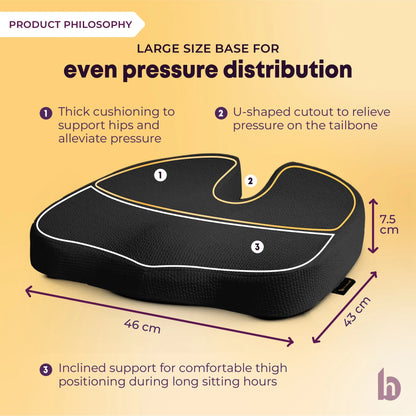 Coccyx Seat Cushion - PRODUCT PHILOSOPHY