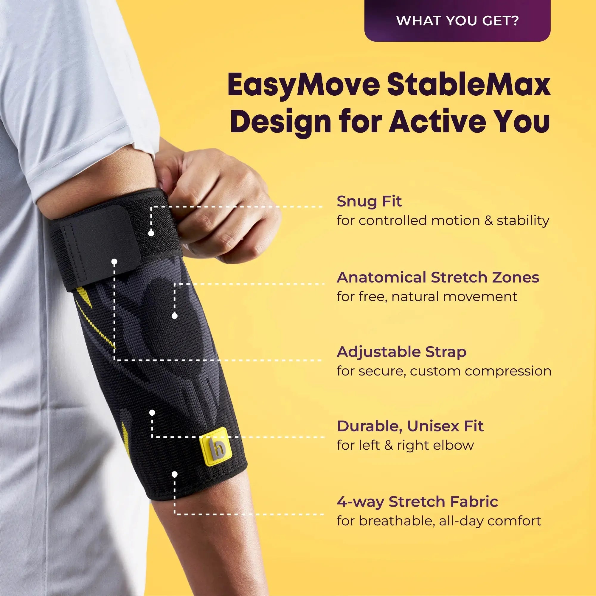 Elbow Support Sleeve for Gym & Sports philosophy