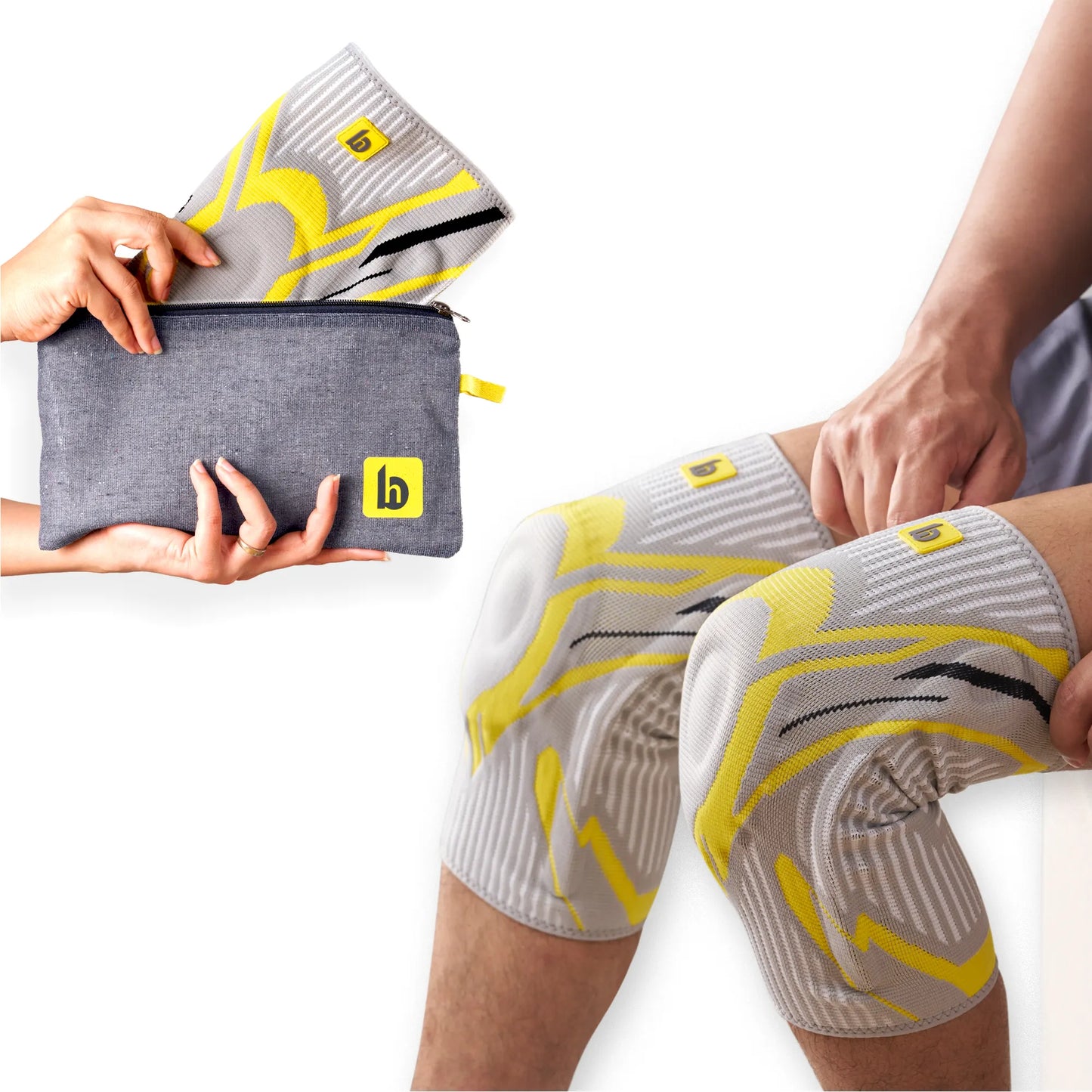betterhood Knee Sleeve with Stabilizers for Joint Support