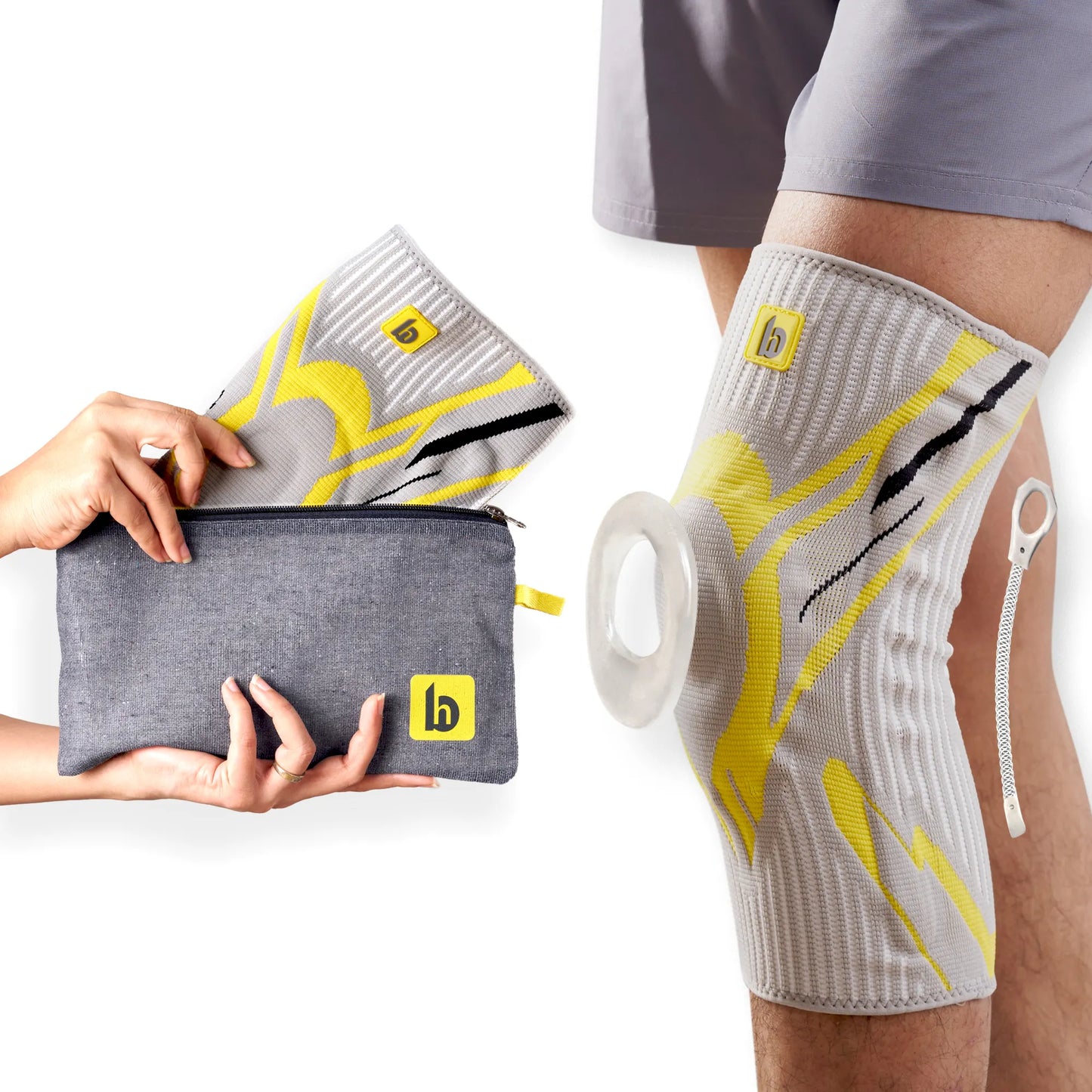 betterhood Knee Sleeve with Stabilizers for Joint Support
