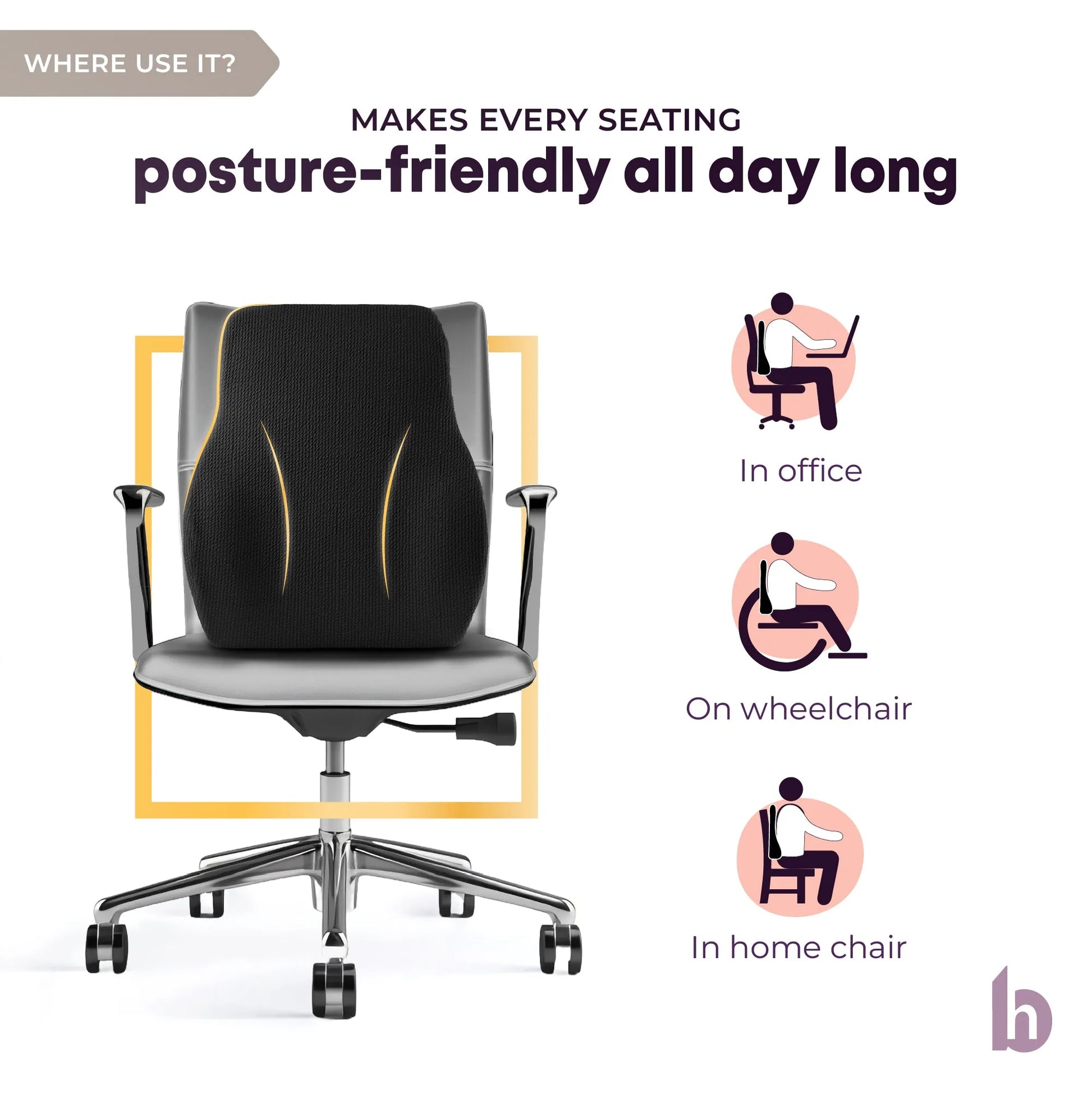 Lumbar Backrest Cushion - WHERE USE IT