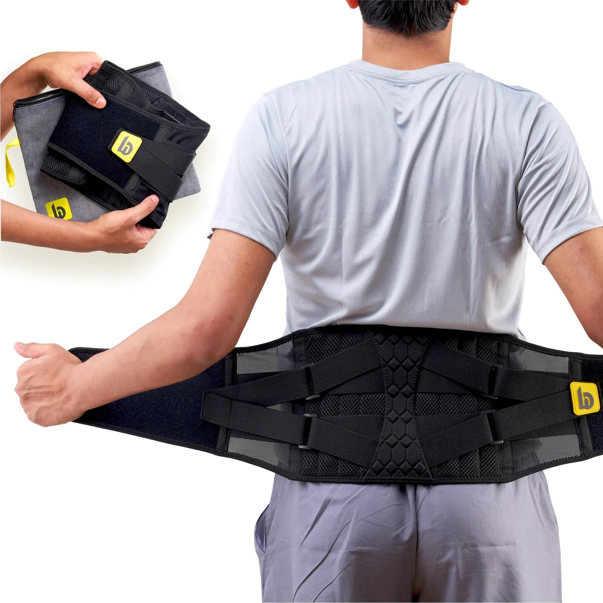 Betterhood Lumbar Support Belt: 8-Stabilizer Ortho-Grade Back Support
