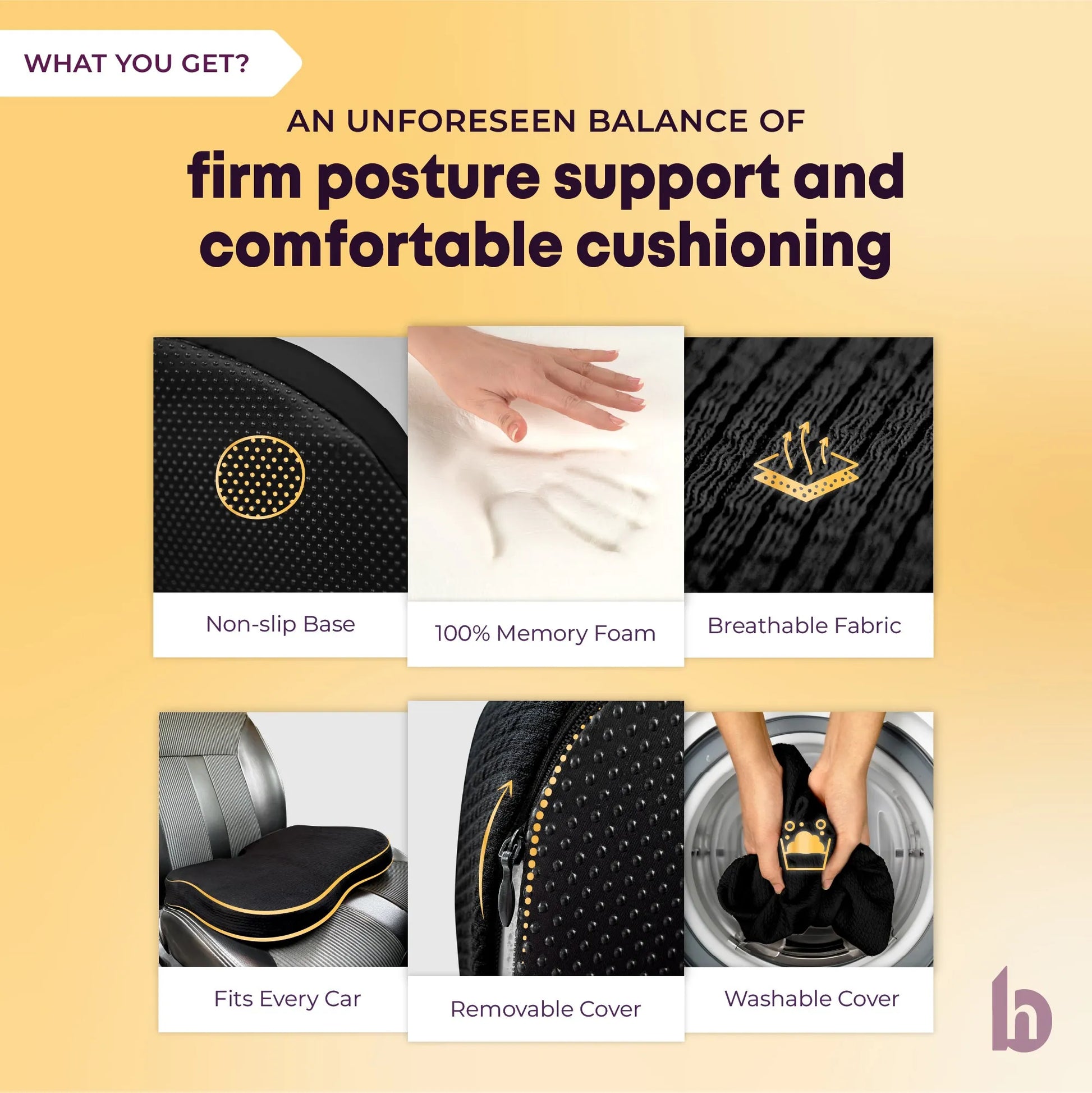 Seat Cushion for Car - WHAT YOU GET